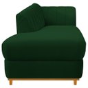 Ver mais imagens de Kit Diva Recamier Vanessa 185cm Lado Esquerdo e 01 Poltrona Laura Suede Doce Sonho Móveis Verde