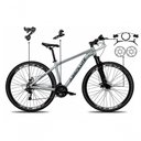 Ver imagem 2 de Bicicleta Mountain Bike Nero 6 Aro 29 Quadro Alumínio 21 Marchas Câmbios Shimano Absolute Prata 15