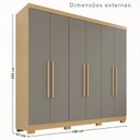 Ver imagem 4 de Guarda-Roupa Casal 6 Portas 2 Gavetas França