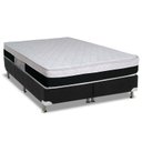 Ver imagem 1 de Cama Box Queen: Colchão Molas Luckspuma MasterPocket Ensacadas Roma + Base CRC Suede Black(158x198)