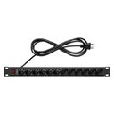 Ver imagem 2 de Protetor Eletronico C- 12 Tomadas P- Rack Preto Epr 212 4824301