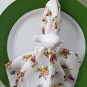 Ver imagem 2 de Jogo 6 Guardanapos Linho Off White Florido com Ajour NM Casado