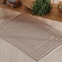 Ver imagem 2 de Tapete Nobile Jacquard 100% Algodão 1300g/m² 40x60cm Argila