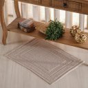 Ver imagem 1 de Tapete Nobile Jacquard 100% Algodão 1300g/m² 40x60cm Argila