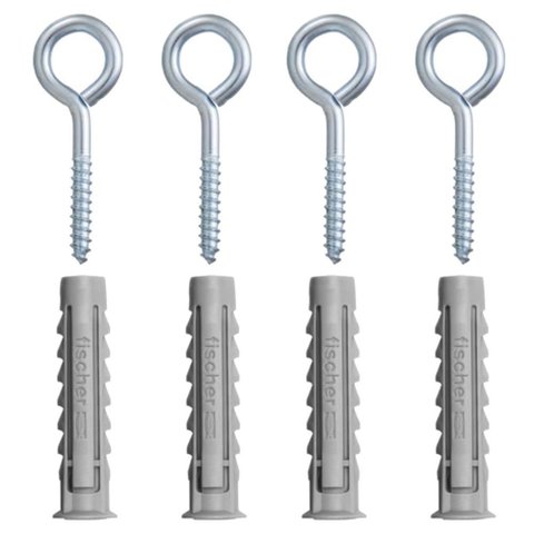 Cartela com Buchas de Nylon Sx 8x40mm e Pitão com 4 Peças - 600214 - Fischer