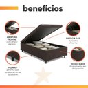Ver imagem 5 de Cama Box com Baú Casal Prince Suede Marrom