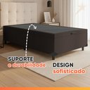 Ver imagem 7 de Cama Box com Baú Casal Prince Suede Marrom