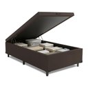 Ver imagem 1 de Cama Box com Baú Casal Prince Suede Marrom
