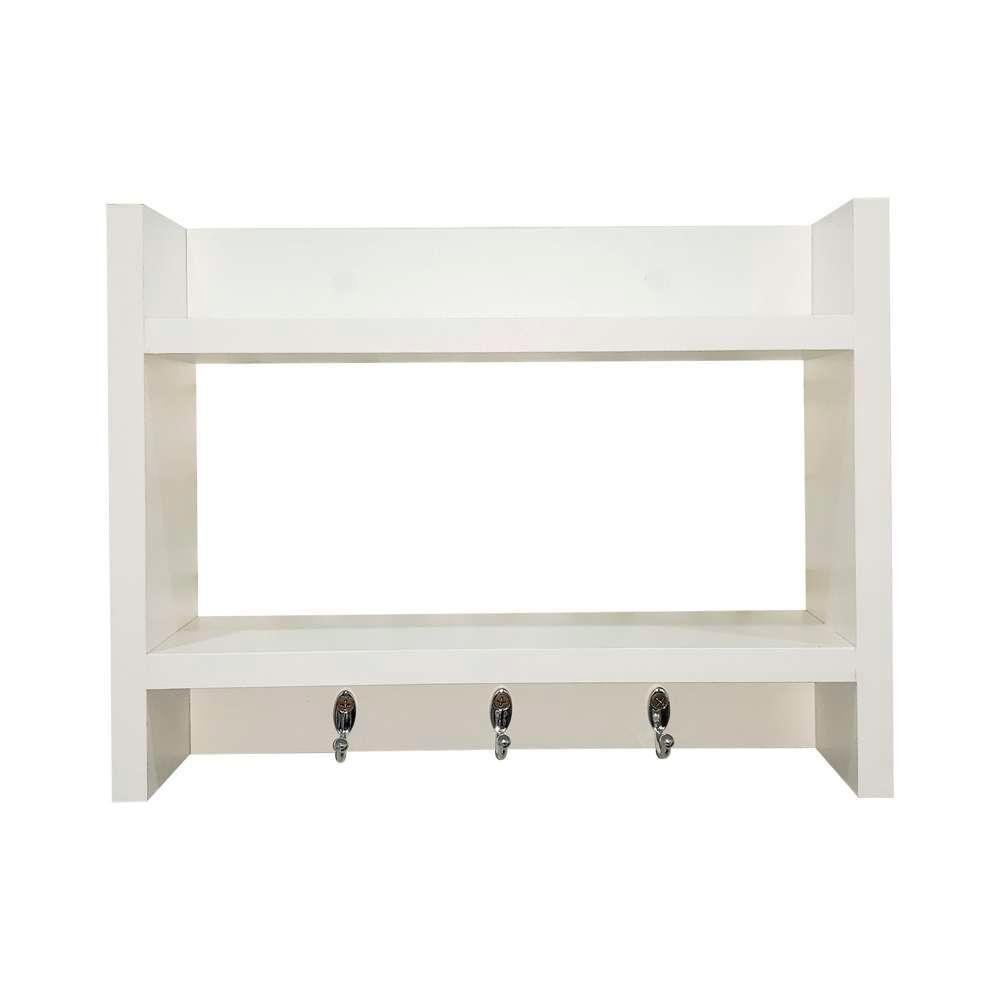 Porta Chave de Parede Suporte para Chaveiro Decorativo Branco - 2