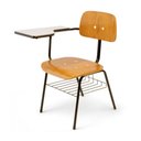 Ver imagem 1 de Cadeira Secretária Universitária Base Fixa Madeira Marrom