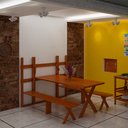 Ver imagem 5 de Conjunto Dobrável de Parede Para Churrasco 2,2m 2 Bancos Madeira Maciça Angelim