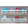 4 Estantes Para Livros Infantis Nicho Mdf Quarto de Bebê Prateleira Pelùcia Bonecas Brinquedos 55cm - 2