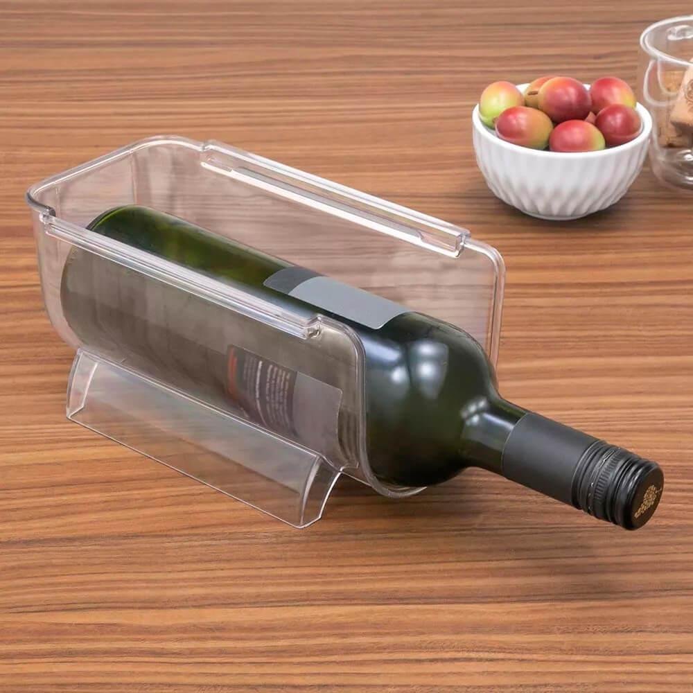 Suporte Organizador para Garrafas de Vinho para Geladeira Empilhável My Box 8 Peças - Lyor - 4