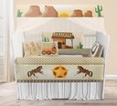 Ver imagem 1 de Kit Berço Enxoval de Bebê Cavalo Fazenda Cowboy