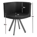 Ver imagem 3 de Mesa de Jantar Minimalista com 6 Cadeiras Compacta 145cm