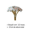 Ver imagem 2 de Buquê de de Rosas Artesanal de Madeira:branca