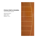 Ver imagem 1 de Porta Madeira Modelo Colmeia Frisada 4022 - 90x210 X 3,5 Jequitibá - Alamo