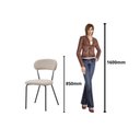 Ver imagem 5 de Conjunto para Sala de Jantar com 4 Cadeiras Betina Preto/Black/Bege