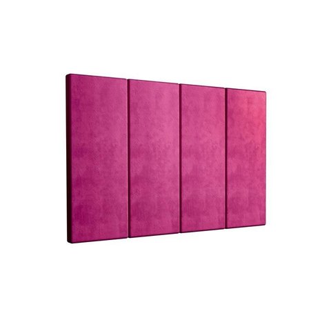 Kit 2 Paineis Cama Box Fantasy 0,90 Tecido Suede Cor Rose