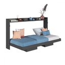 Ver imagem 2 de Cama Solteiro Hanover Articulável Horizontal Grafite - Art In Móveis