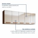Ver imagem 4 de Cozinha Completa 4 Peças 9 Portas 3 Gavetas 201cm com Tampo