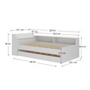 Ver imagem 4 de Cama Infantil Bellagio 1 Porta com Cama Auxiliar Branco - Pnr Móveis