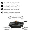 Ver imagem 5 de Kit Churrasco Grelha Completo Grill Ferro Fundido Libaneza