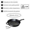 Ver imagem 3 de Kit Churrasco Grelha Completo Grill Ferro Fundido Libaneza