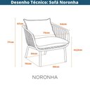 Ver imagem 3 de Poltrona Sofá 1 Lugar Noronha Seiva Fratini 79 Cm Largura Base Aço Assento Polipropileno Estof