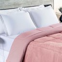 Ver imagem 2 de Coberdrom Hot Quente Casal Queen Malha 140g 100% Algodão Manta Flannel Dupla Face Rosa
