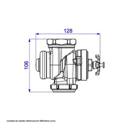 Base para Válvula de Descarga Hydra Max 4550 504 1.1/2'' Deca - 6