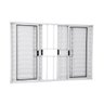 Veneziana 6 Folhas 1,00 X 1,50 Com Grade Alumínio Branco - 1