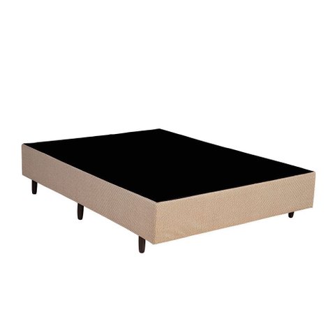 Base Cama Box Casal 138x188 Estrutura Madeira Eucalipto Reforçada Suporte 150kg/m² com Pés