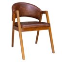 Ver imagem 1 de Cadeira Decorativa Antonela Courino Marrom Cleverland - Montanaris Decor