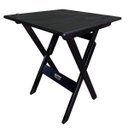 Ver imagem 2 de Conjunto Mesa Dobrável 60x60 Cm com 4 Cadeiras em Madeira Maciça - Preto