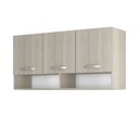 Ver imagem 3 de Armario Aereo Cozinha 3 Portas 1,20cm com Nicho Alice Plus Hr Móveis:elmo-elmo