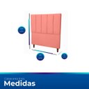 Ver imagem 5 de Cabeceira Moderna Estofada 90cm Carla Solteiro Rose