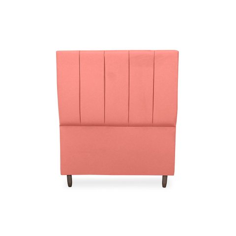 Cabeceira Moderna Estofada 90cm Carla Solteiro Rose