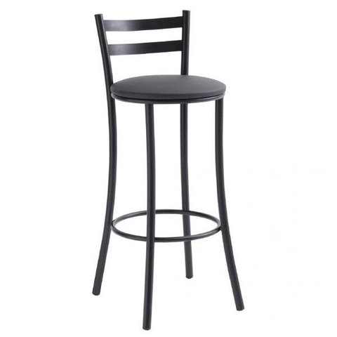 Banqueta Alta com Encosto Fixo Bistrô