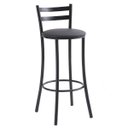 Ver imagem 1 de Banqueta Alta com Encosto Fixo Bistrô Preto