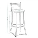 Ver imagem 3 de Banqueta Alta com Encosto Fixo Bistrô