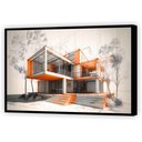 Ver imagem 4 de Quadro Decorativo Canvas Filete Engenharia Construções Planta de Casa Gg