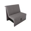 Ver imagem 2 de Sofá Cama Dominion 2 Lugares Reclinável 113cm Cinza