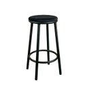 Ver imagem 2 de Banqueta Industrial Alta Suede Luna:preto