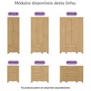 Ver imagem 4 de Berço Americano 3 em 1 com Colchão Incluso e Cômoda 4 Gavetas Dengo Multimóveis Mp4702