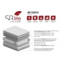 Ver imagem 7 de Colchão King Sr Life Visco Molas Ensacadas Espuma D45 193x203x38cm Cinza