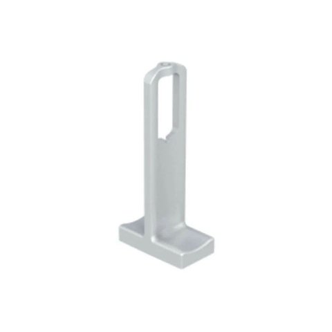 Suporte Topo Bastão Cabideiro Vesto 28x12mm Acabamento Cromo Acetinado Rometal 01 Unidade