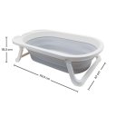 Ver imagem 3 de Banheira Baby Portátil Dobrável Flexível Cinza 16946 - Buba