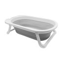 Ver imagem 1 de Banheira Baby Portátil Dobrável Flexível Cinza 16946 - Buba