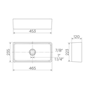 Ver imagem 2 de Cuba Apoio Rt9 Retangular 465x235x120mm White - Docol Docol Louças